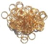 100 12mm Gold Plated Jump Rings